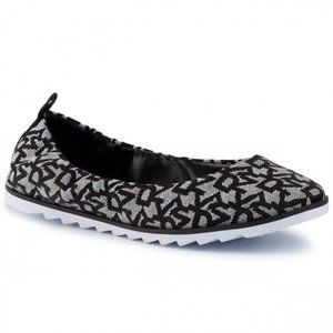 DKNY Women's Vivi Ballerina Logo Print Flats